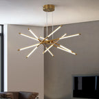 Stick Chandelier for Living Room Dining Kitchen LED Lighting Fixtures