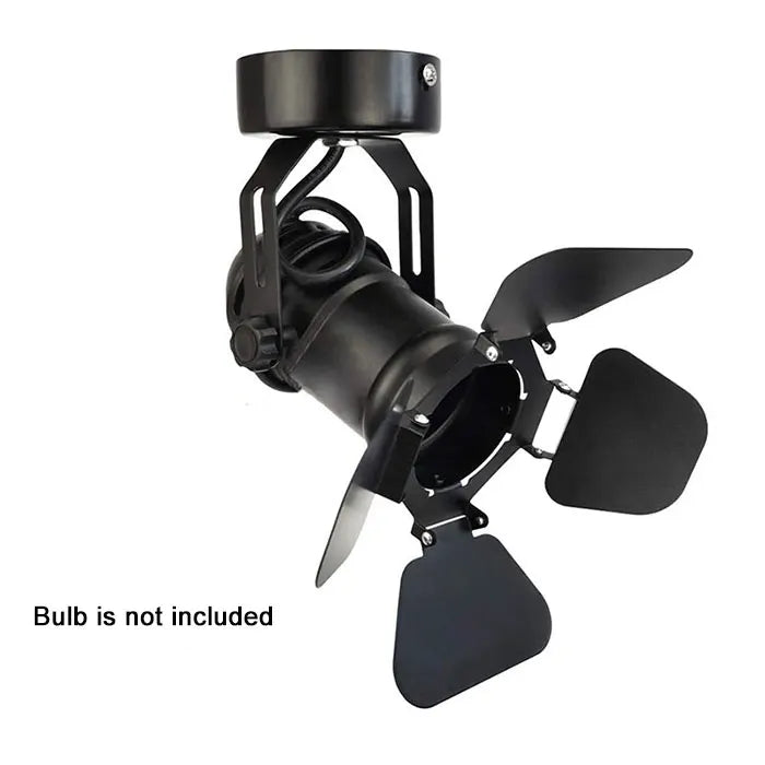 Industrial Ceiling Spotlight Lamp with Foldable Flippers for Hallway Art Light