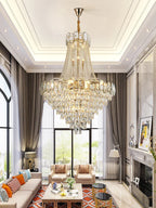 Modern Luxury Crystal Chandelier LED Lighting for Living Room Suspension Luminaire