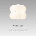 Nordic White Ball Chandelier Pendant Light for Stylish Home Decor