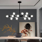 Glass Ball LED Chandelier Modern Pendant Light for Home Decor