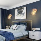 Industrial LED Wood Wall Sconce E27 Retro Bedside Lamp Vintage Indoor Lighting