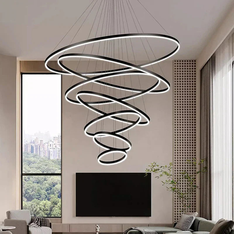 Nordic Home Stair Chandelier Living Room Pendant Light Dining Room Ceiling Light