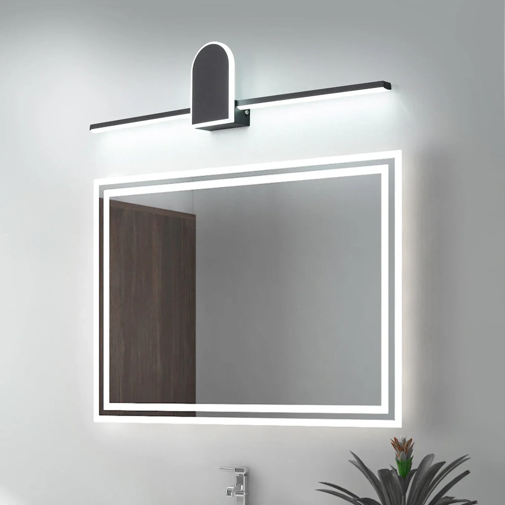 Nordic LED Mirror Light by - Modern Black/White Wall Sconce for Bathroom Mirror