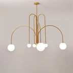 Modern Iron Glass Pendant Chandelier for Home Décor