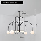 Glass Ball Chandelier: Modern Living Room Dining Kitchen Light Fixtures