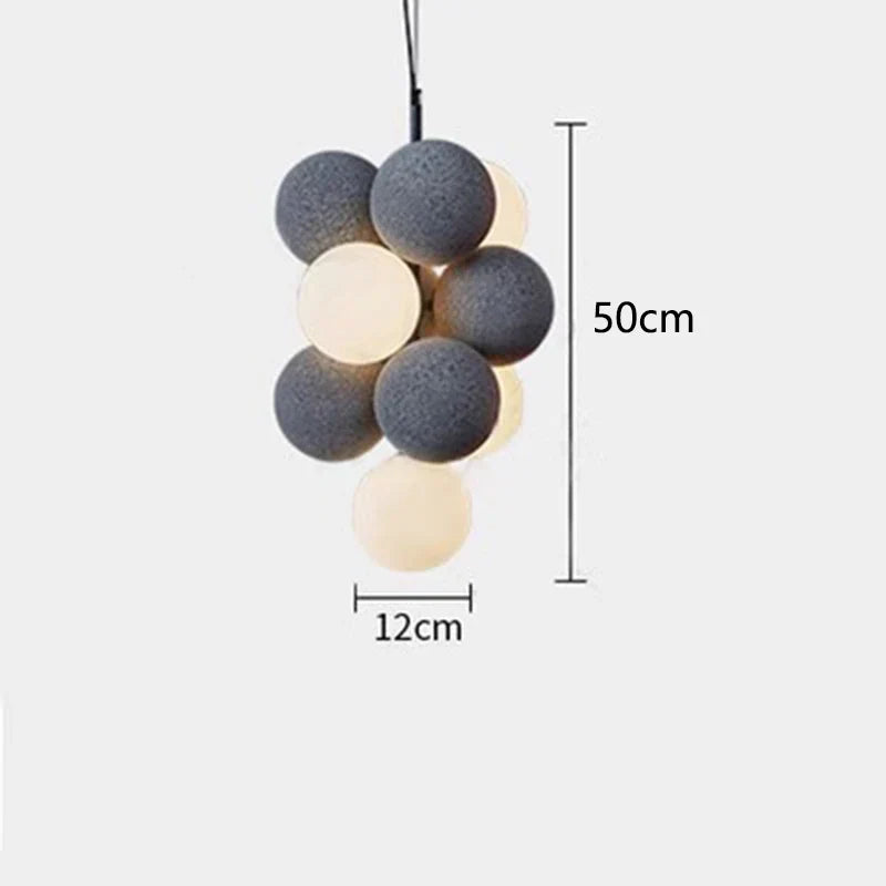 Abstracta Pendant Lamp: Stylish Designer Fabric Chandelier for Home, Office, and Dining Space
