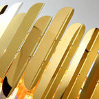 Golden LED Crystal Ceiling Light for Luxury Living Room, Modern Round Crystal Lamp