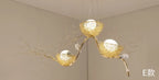 Nordic Bird's Nest Cafe Chandelier LED Art Luminaria - Romantic & Unique Lighting