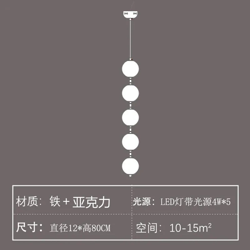 Afralia Nordic LED Pendant Lamp Acrylic Chandelier for Home Decor Lighting