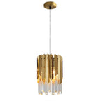 Luxury Crystal Round Chandelier LED Pendant Lamp for Living Room & Bedroom