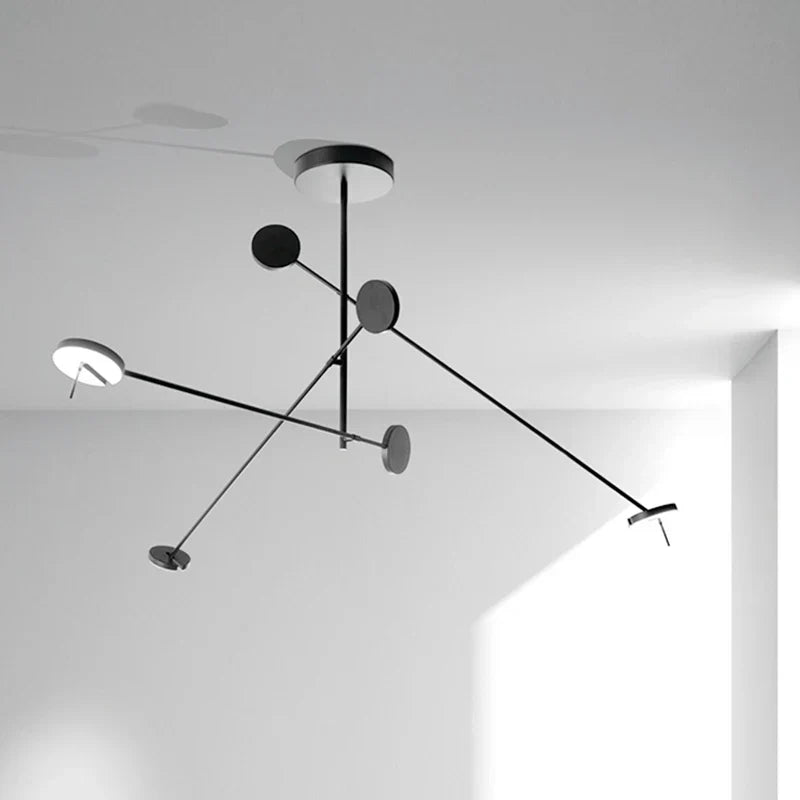 Minimalist Rotatable LED Chandelier: Nordic Design for Bedroom, Dining Room, Kitchen
