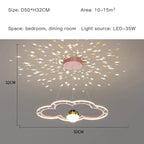 Starry Sky Kids Chandelier Light for Bedroom Study Room Decoration