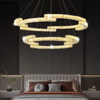 Circular Crystal Pendant Light Chandelier for Living Room