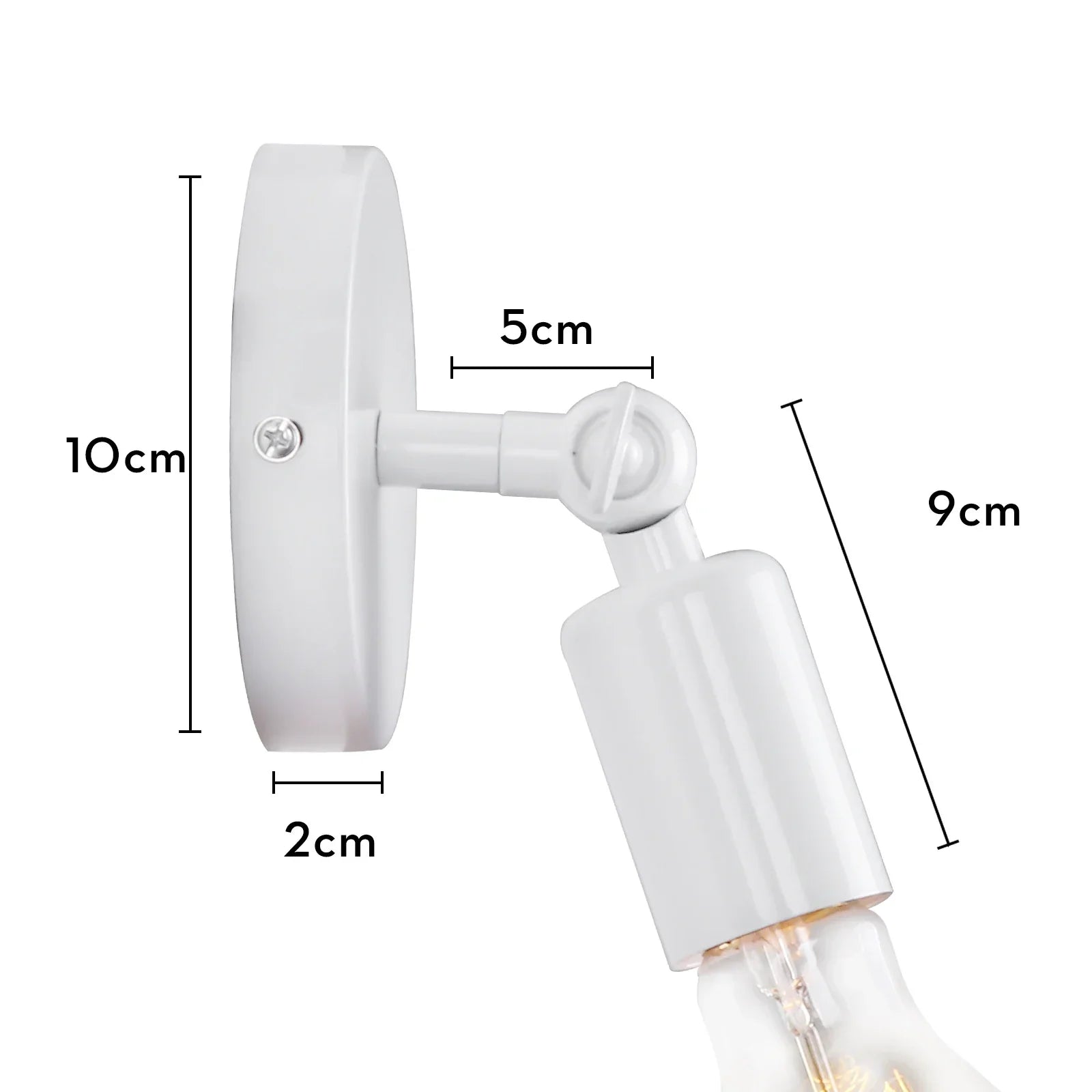 Vintage Iron Cage Wall Light Sconce E27 Loft Industrial Bedside Lampshade