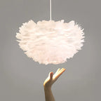 Nordic Feather Pendant Light LED Lamp for Living Room, Bedroom, Dining, Children's
