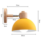 Wood Wall Sconce LED Light Modern Nordic Style Bedroom Home Decor Lighting