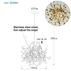 Stainless Steel Led Pendant Light for Dining Living Hotel Room_Hanging G9 Fixture