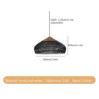 Rattan LED Ceiling Chandelier for Kitchen Island, Shop & Home Decor