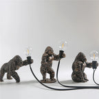 Nordic King Kong Resin Floor Lamp: Modern, Customizable LED Animal Light