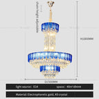 Crystal Chandelier: Postmodern Multi-layer Luxury for Villa, Hotel Lobby, and Living Room