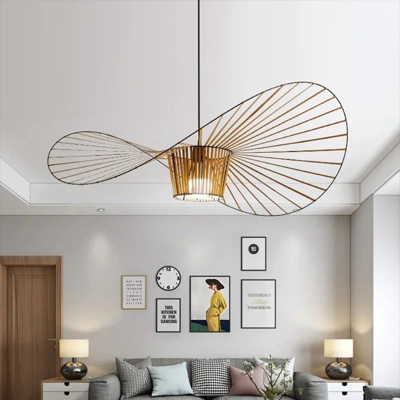 Nordic Minimalist Vintage Pendant Light Chandelier for Living Room Decor