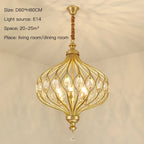 Vintage Lantern Chandelier for Living Room Bedroom Stairwell - Modern Country Style Lighting
