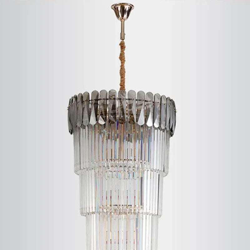 Crystal LED Pendant Chandelier for Modern Home Decor.