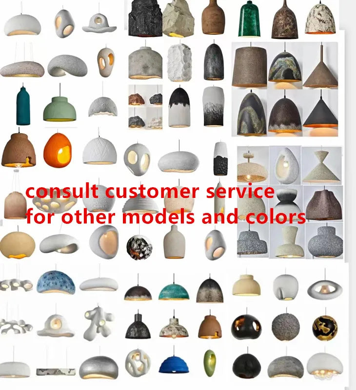 Nordic Minimalist Wabi Sabi LED Pendant Light Fixture