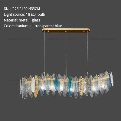 Glass Chandelier Light for Living Room, Bedroom, Dining: Luxury Art Designer Lighting
