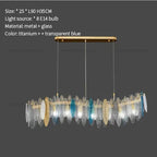 Glass Chandelier Light for Living Room, Bedroom, Dining: Luxury Art Designer Lighting