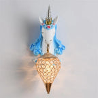 Nordic Unicorn Wall Lamp for Bedroom LED Decoration Light