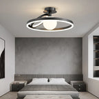 LED Ceiling Chandelier: Modern Nordic Rings Pendant Light Fixture for Living Room & Bedroom