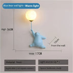 Polar Bear LED Sconce: Creative Wall Lighting for Family Theme Hotel Kid Children Bedroom