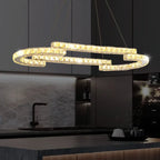 Circular Crystal Pendant Light Chandelier for Living Room