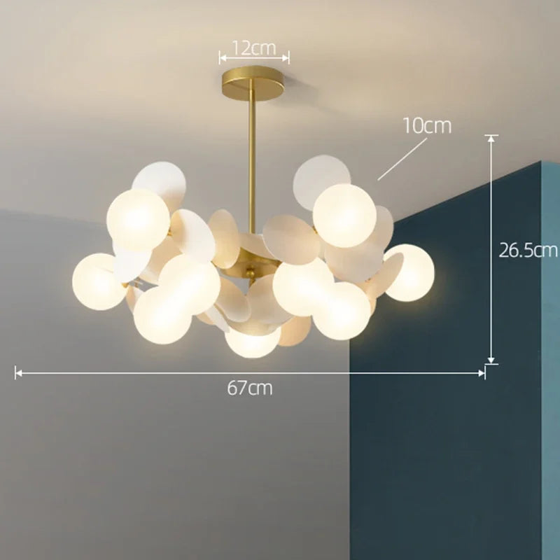 Branch Chandelier: Modern Colorful LED Ceiling Light for Bedroom and Living Room