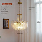 Modern Luxury Clear Glass Chandelier for Bedroom Living Room Kitchen.