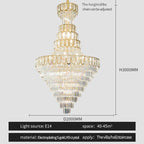 Elegant Crystal Chandelier for Luxury Living Room Decor