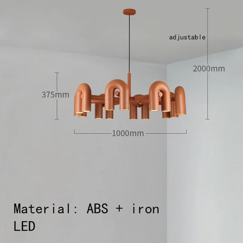 Modern Plastics Chandelier for Dinning Room Art Decor Pendant Lighting