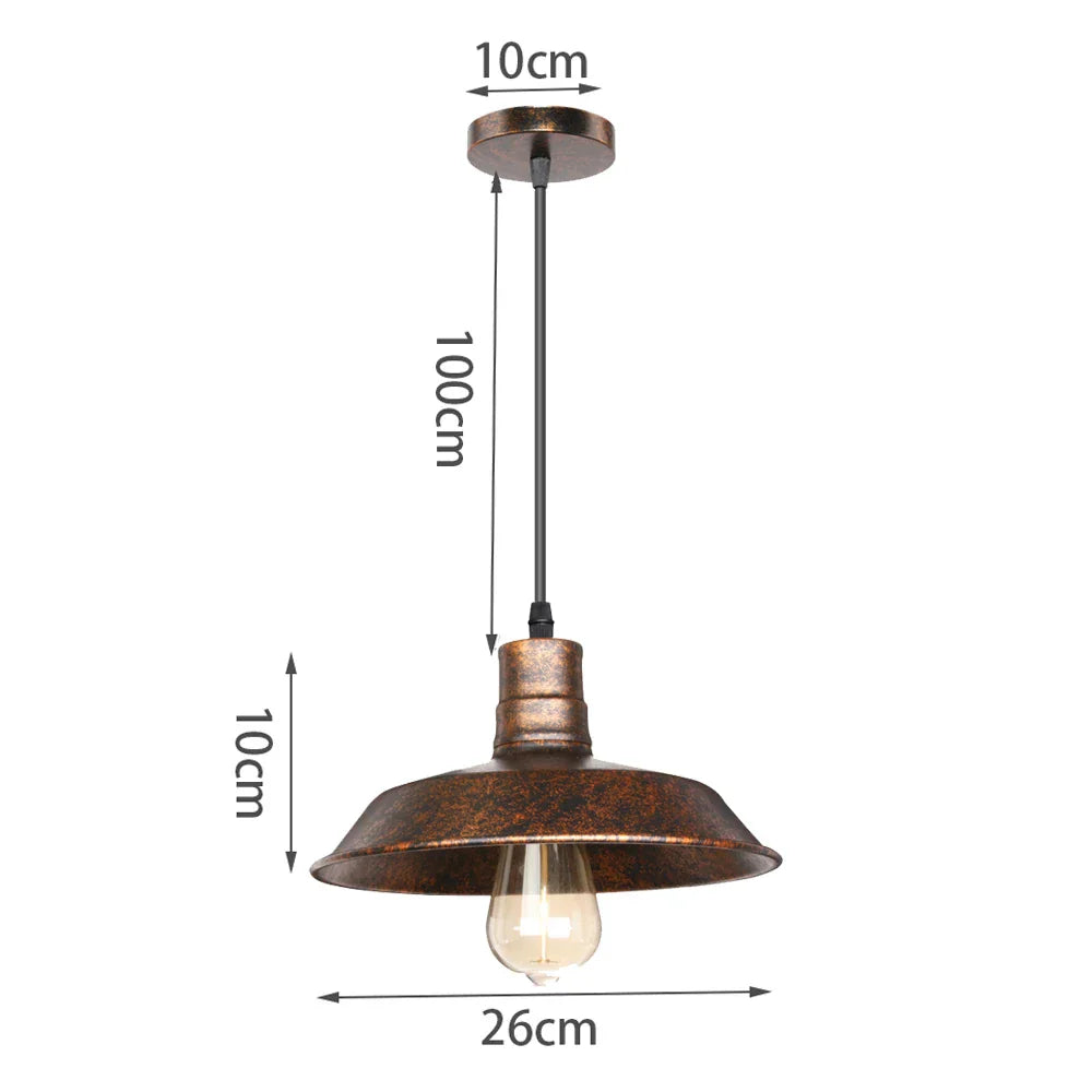 Rustic Metal Chandeliers: Vintage Industrial Pendant Lights for Home, Restaurant, Bar
