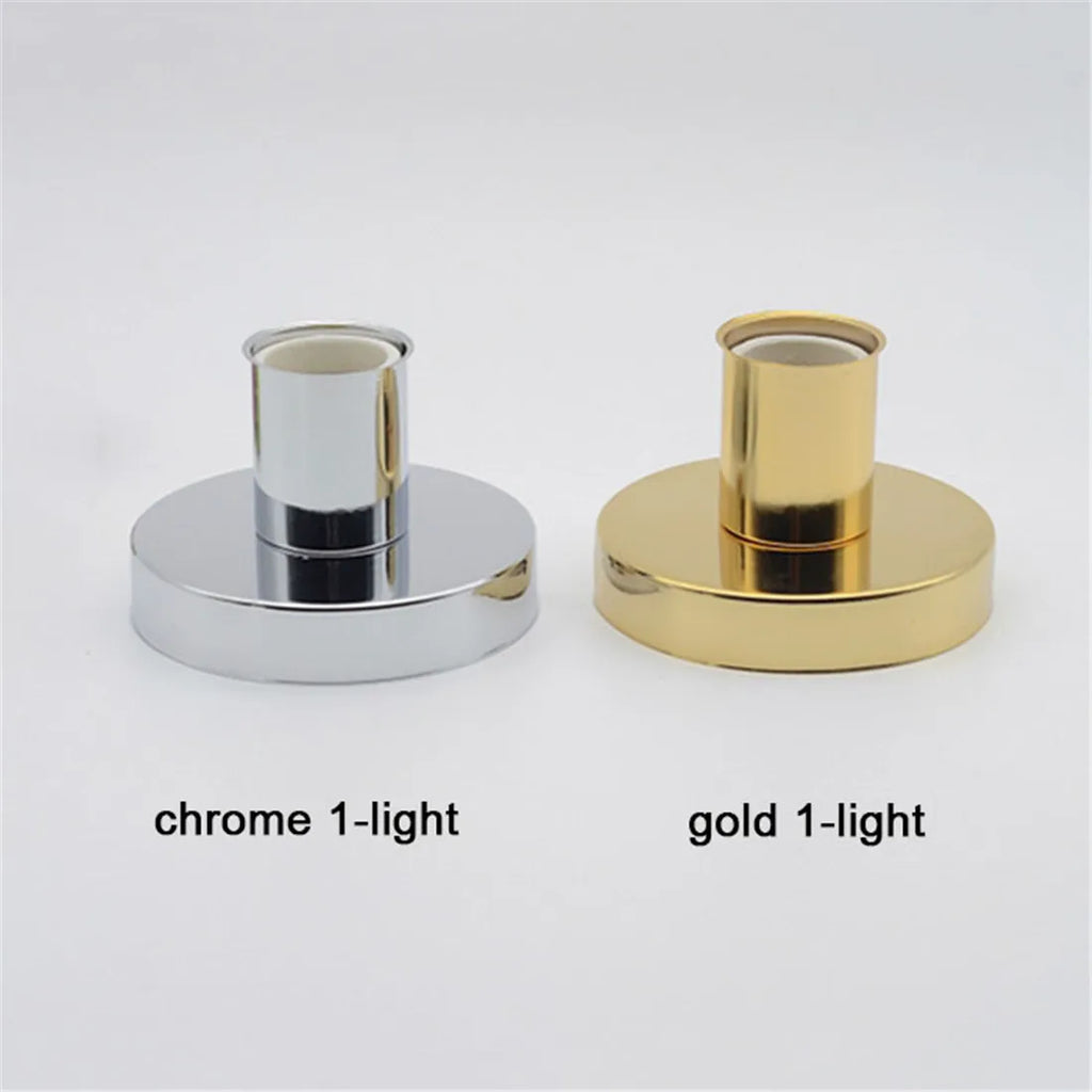 Minimalist Ceramic E27 Ceiling Lights in Gold/Chrome/White/Black, 3-8 Heads Lighting Fixture