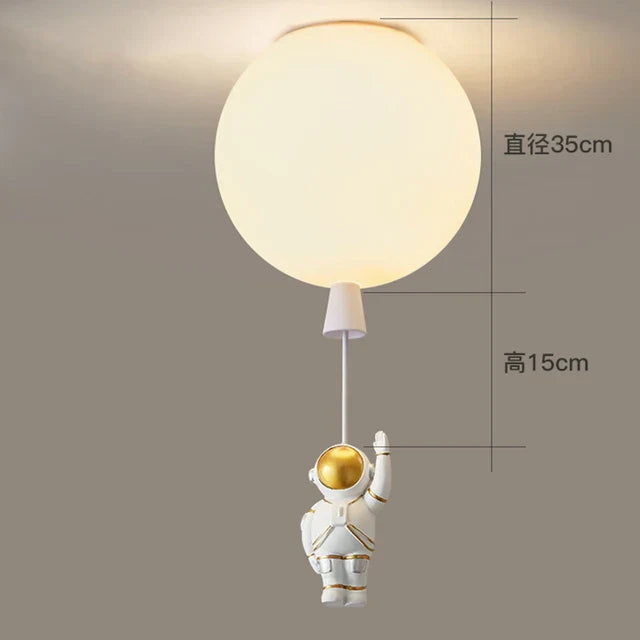 Astronaut Space Ball Ceiling Lamp for Kids Room or Corridor