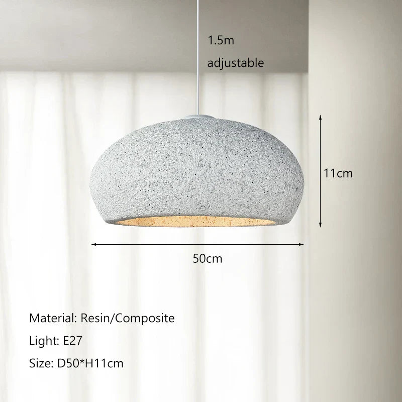 Nordic Minimalist Wabi-Sabi Wind LED Pendant Lights for Dining Room and Bar