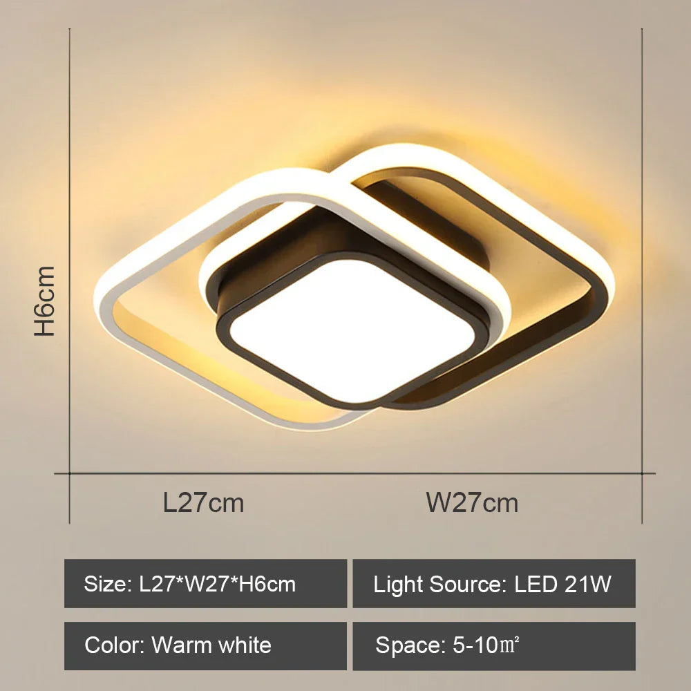 Nordic LED Ceiling Chandelier Acrylic Decor Modern Indoor Lighting