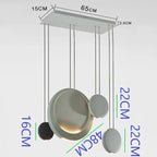 Scandinavian Moon Crescent Chandelier, Minimalist Kitchen Island Pendant Lamp