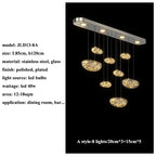 LED Drop Chandelier Lighting for Living & Dining Room Decor