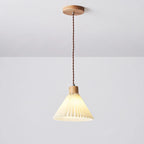 Pleated Pendant Lights: Nordic E27 Base Chandelier for Dining Room, Kitchen Island Lighting