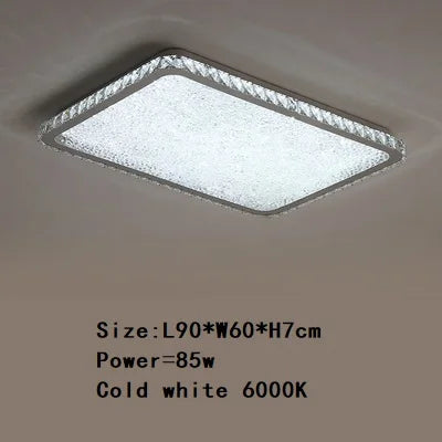 Crystal Round Ceiling Lamp Elegant LED Lighting for Bedroom & Living Room