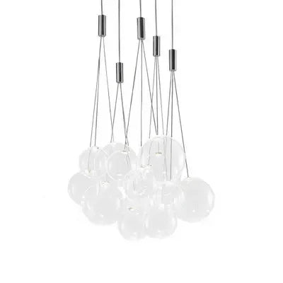 Glass Ball LED Pendant Light Fixture for Home Decor and Lighting in Various Rooms