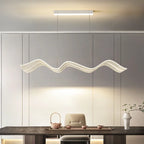LED Wave Pendant Light for Living Room Kitchen Decor - Indoor Hanging Lights